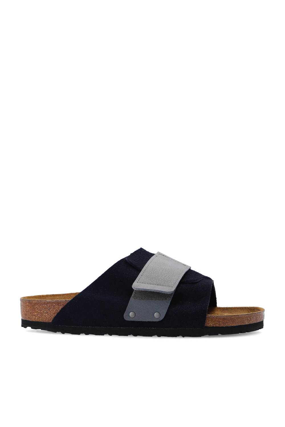 Navy blue 'Kyoto' slides Birkenstock - SchaferandweinerShops